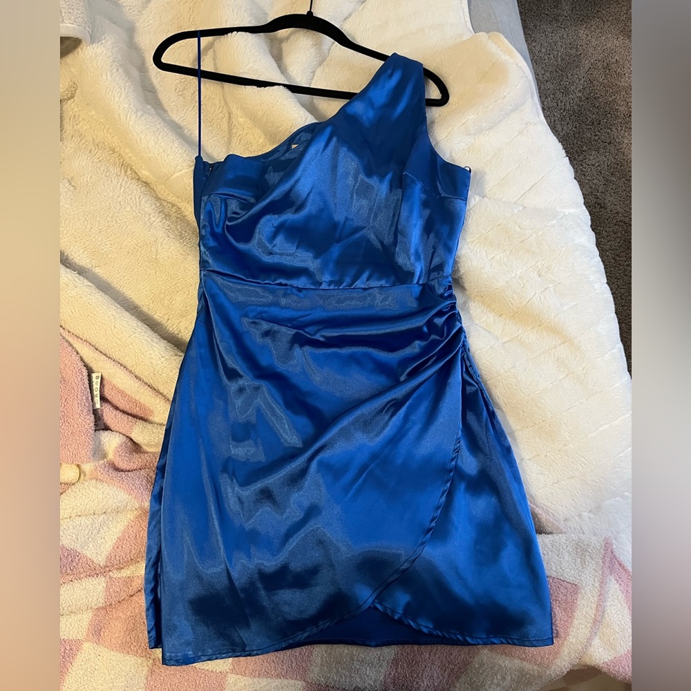 blue formal dress